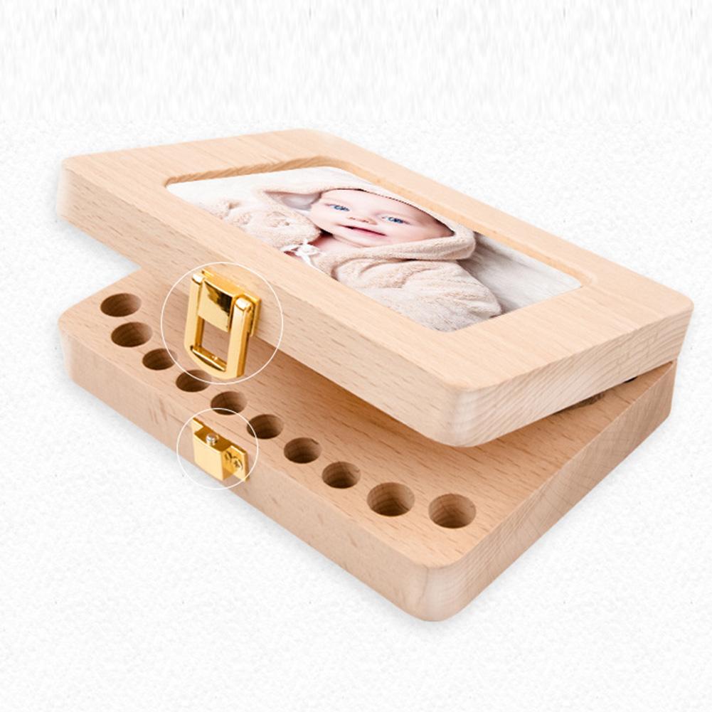 Wooden Baby Tooth Box with Photo Frame by HitMyNeed