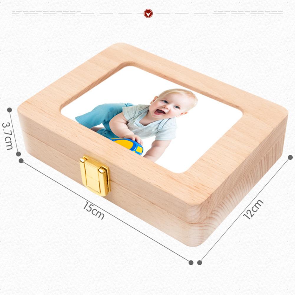 Wooden Baby Tooth Box with Photo Frame by HitMyNeed