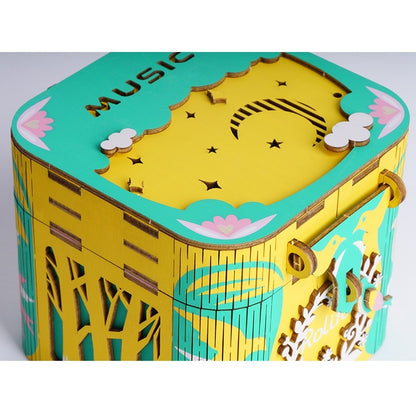 Wooden Ballerina DIY Music Jewelry Box Puzzle by HitMyNeed