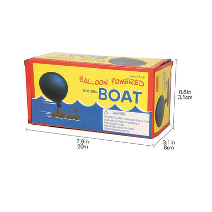 Wooden Balloon Boat Toy for Kids Science Play by HitMyNeed