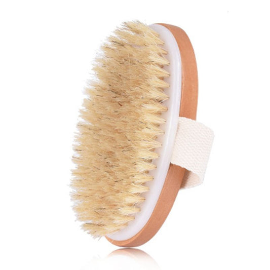 Wooden Base Natural Bath Brush with Boar Bristles by HitMyNeed
