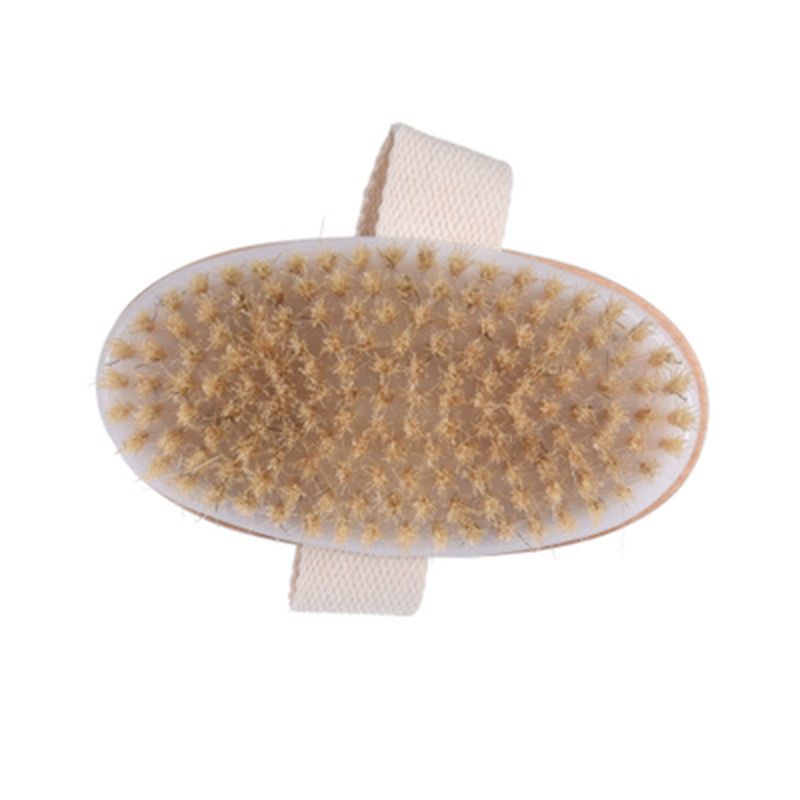 Wooden Base Natural Bath Brush with Boar Bristles by HitMyNeed