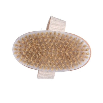 Wooden Base Natural Bath Brush with Boar Bristles by HitMyNeed