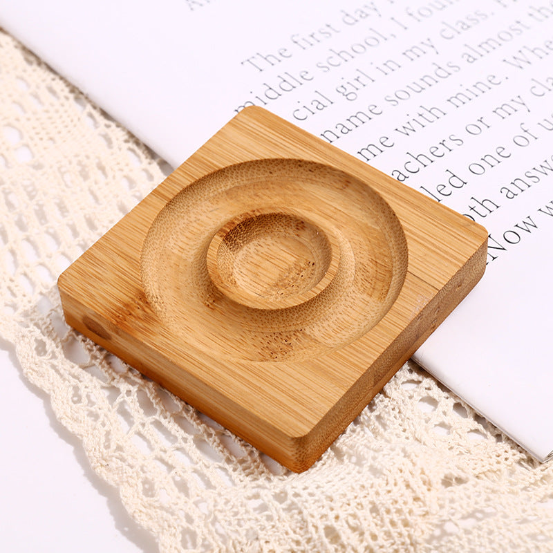 Wooden Bead Design Board for Bracelet Layouts bamboo-square by HitMyNeed