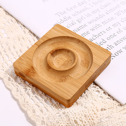 Wooden Bead Design Board for Bracelet Layouts bamboo-square by HitMyNeed