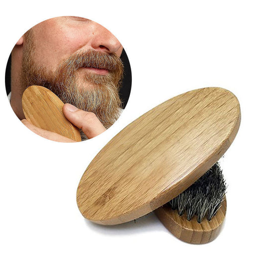 Wooden Beard Brush with Natural Boar Bristles by HitMyNeed