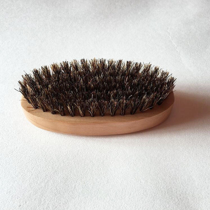 Wooden Beard Brush with Natural Boar Bristles by HitMyNeed