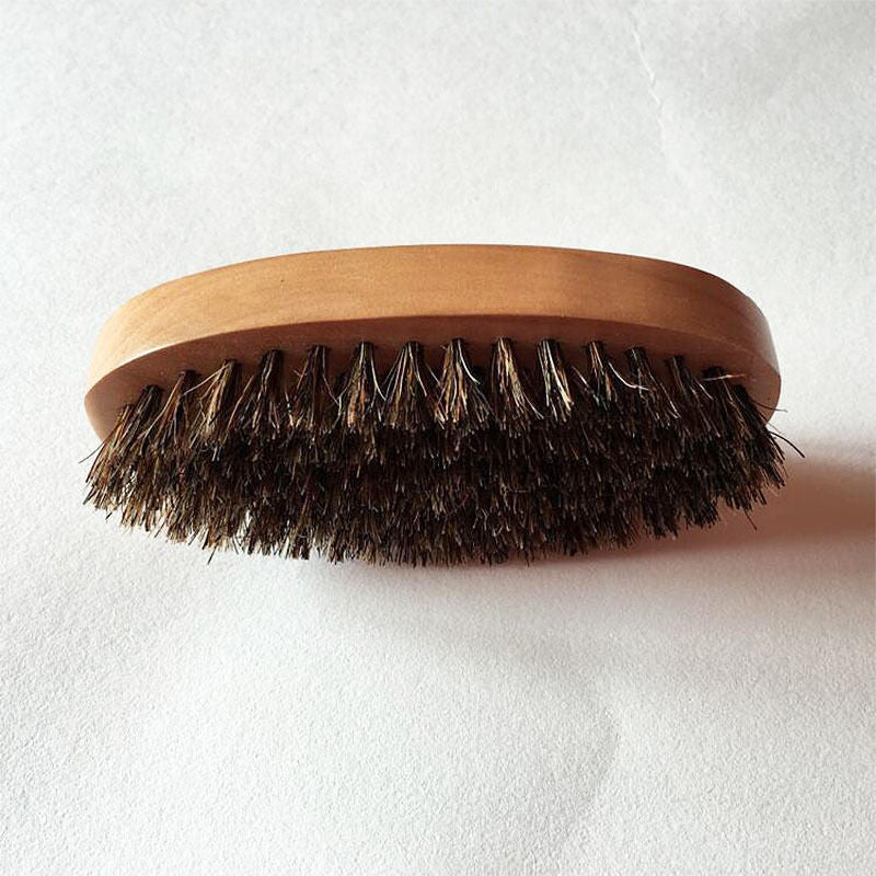Wooden Beard Brush with Natural Boar Bristles by HitMyNeed