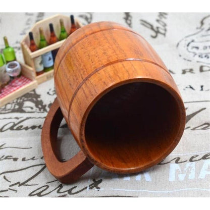 Wooden Beer Mug Party Cup 350ml by HitMyNeed