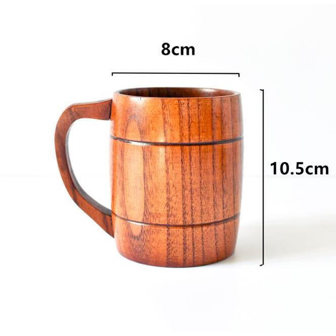 Wooden Beer Mug Party Cup 350ml by HitMyNeed