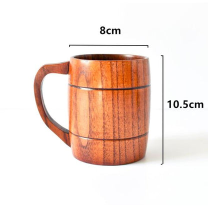 Wooden Beer Mug Party Cup 350ml by HitMyNeed