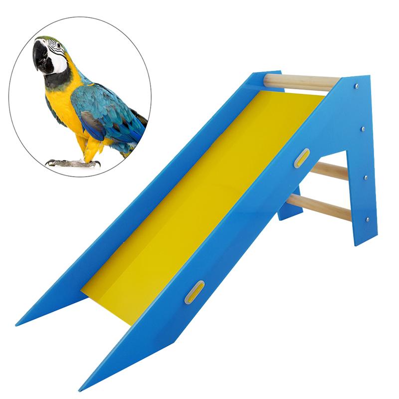 Wooden Bird Slide Training Toy for Cages by HitMyNeed