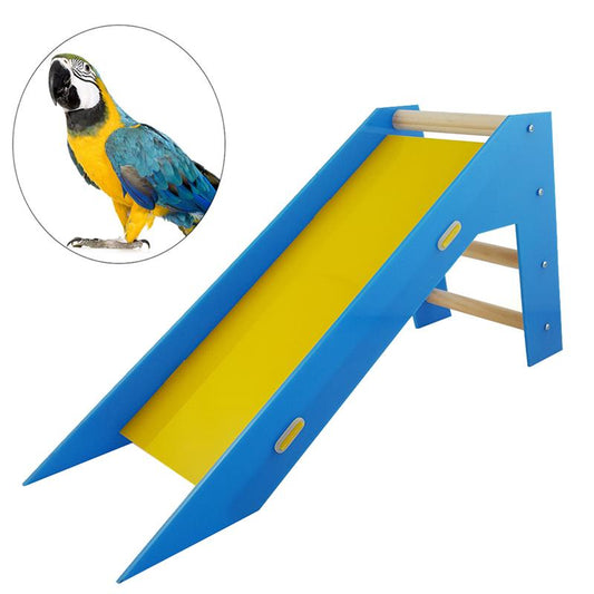 Wooden Bird Slide Training Toy for Cages by HitMyNeed