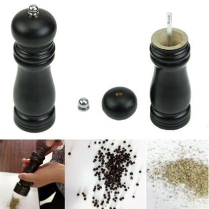 Wooden Black Pepper Crusher Manual Grinder 17cm by HitMyNeed