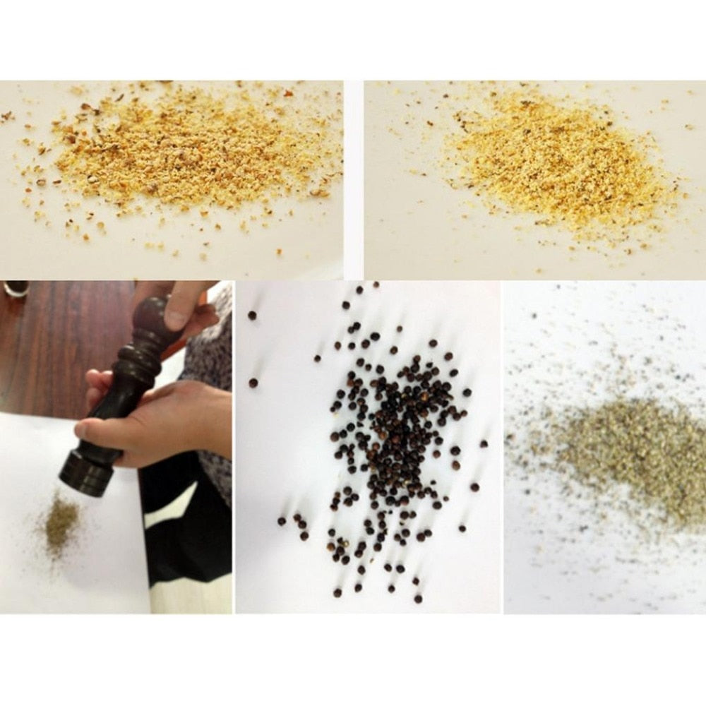 Wooden Black Pepper Crusher Manual Grinder 17cm by HitMyNeed