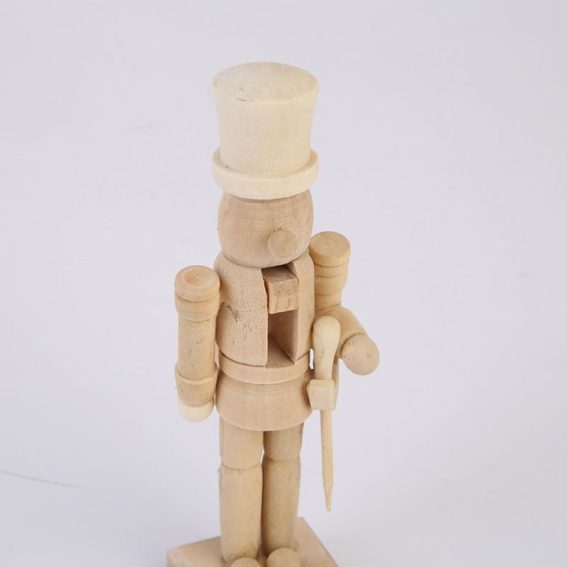 Wooden Blank Nutcrackers Set for DIY (6pcs, 12cm) by HitMyNeed