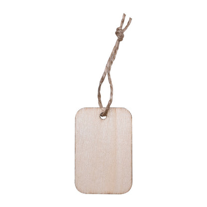 Wooden Blank Tags with String, 50 Pack by HitMyNeed