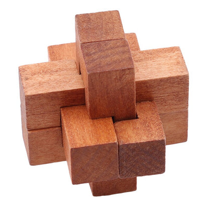 Wooden Brain Teaser Puzzle Set (6 Pieces) by HitMyNeed