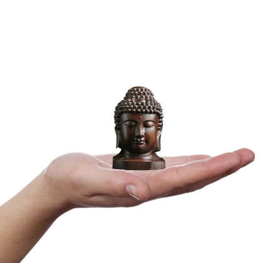 Wooden Buddha Mini Statue Home & Meditation Decor by HitMyNeed