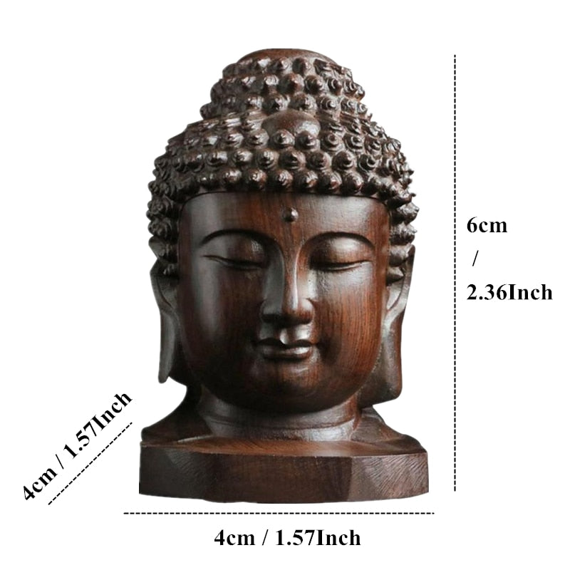 Wooden Buddha Mini Statue Home & Meditation Decor by HitMyNeed