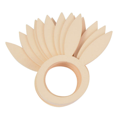 Wooden Bunny Ears Napkin Rings Set of 10 by HitMyNeed