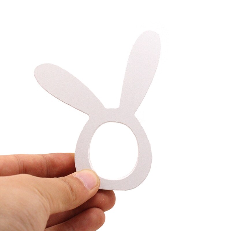 Wooden Bunny Napkin Rings Holders Set of 2 by HitMyNeed