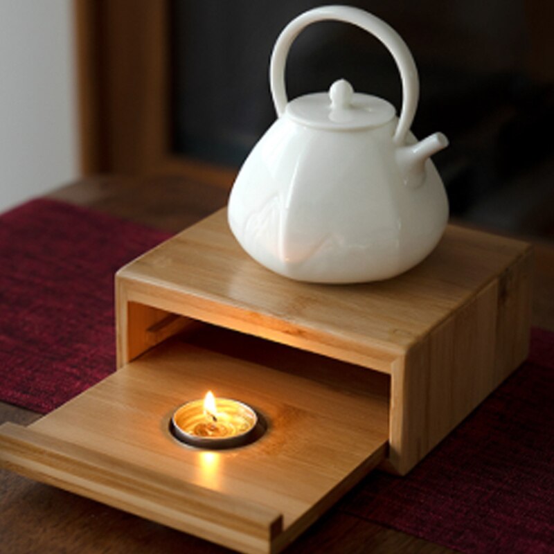 Wooden Candle Tea Warmer with Drawer Design by HitMyNeed