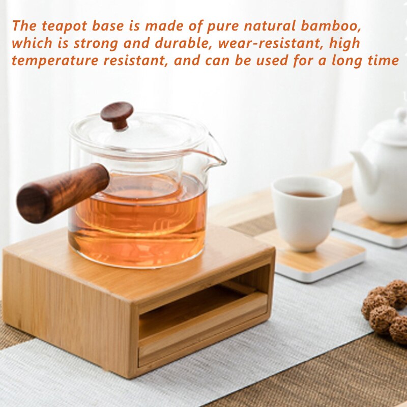 Wooden Candle Tea Warmer with Drawer Design by HitMyNeed