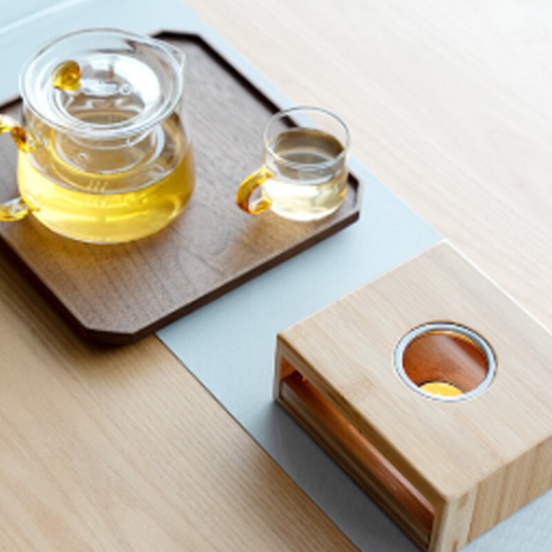 Wooden Candle Tea Warmer with Drawer Design by HitMyNeed