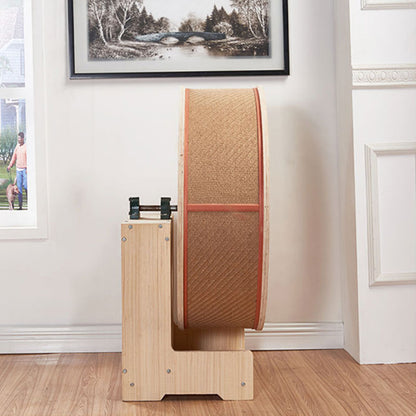 Wooden Cat Exercise Treadmill Wheel by HitMyNeed