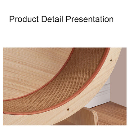 Wooden Cat Exercise Treadmill Wheel by HitMyNeed