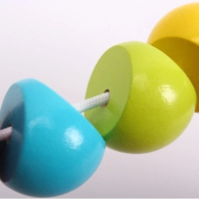 Wooden Caterpillar Montessori Color & Counting Toy by HitMyNeed