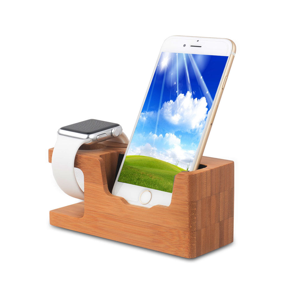 Wooden Charging Station Dock for Multiple Devices by HitMyNeed