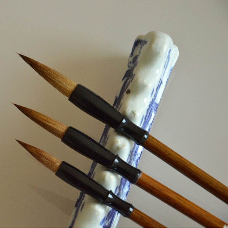 Wooden Chinese Calligraphy Brush Set (3 Pieces) by HitMyNeed
