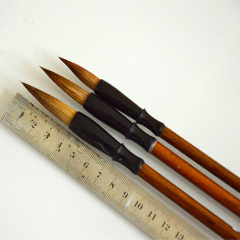 Wooden Chinese Calligraphy Brush Set (3 Pieces) by HitMyNeed