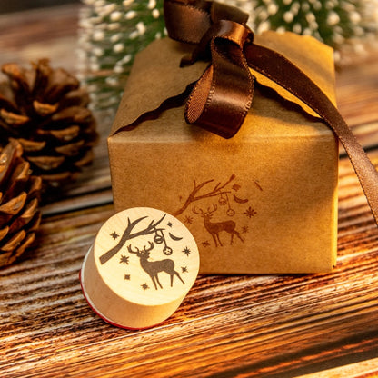 Wooden Christmas Rubber Stamp Set (6 Designs) by HitMyNeed