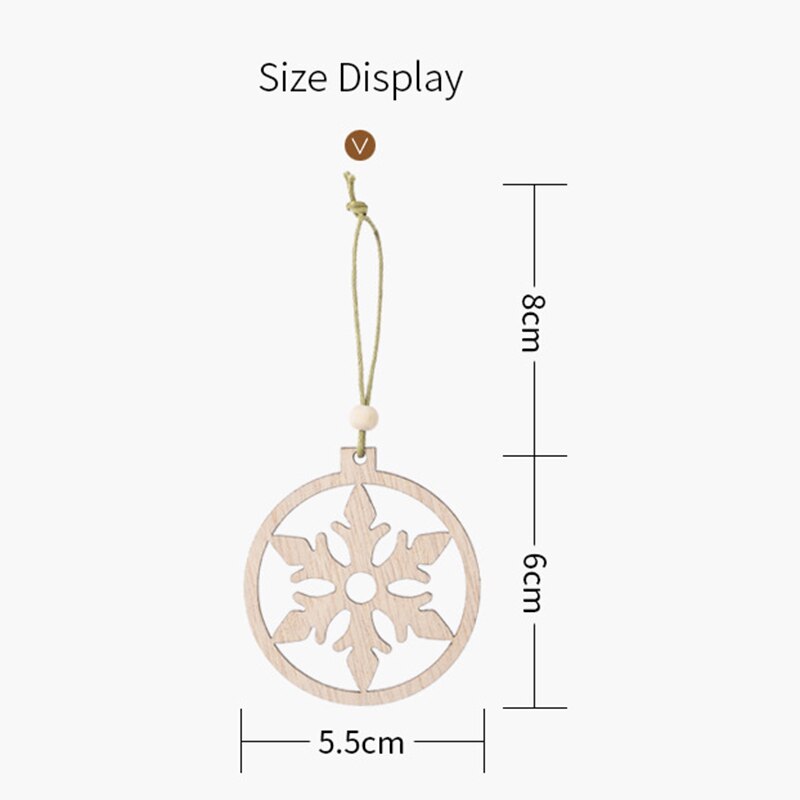 Wooden Christmas Tree Ornaments Set (12 pcs) by HitMyNeed
