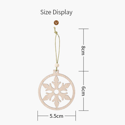 Wooden Christmas Tree Ornaments Set (12 pcs) by HitMyNeed