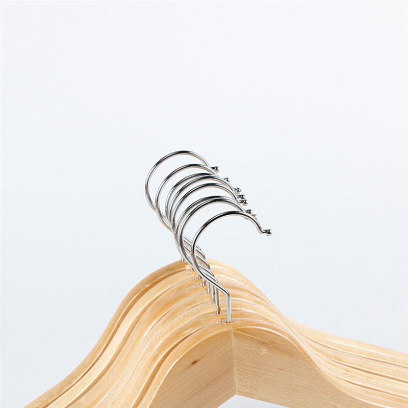 Wooden Clothes Hangers Closet Organizer (Set of 10) by HitMyNeed