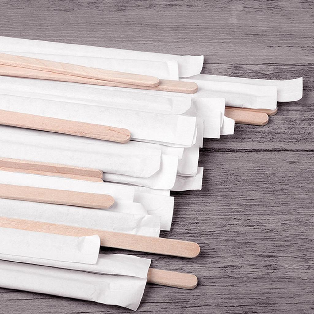 Wooden Coffee Stirrers Sticks 14cm (100 Pack) by HitMyNeed