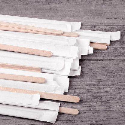 Wooden Coffee Stirrers Sticks 14cm (100 Pack) by HitMyNeed