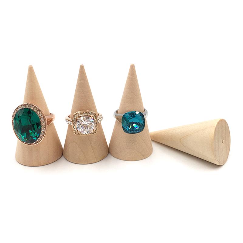 Wooden Cone Ring Holders Jewelry Organizers, 5 Pack by HitMyNeed