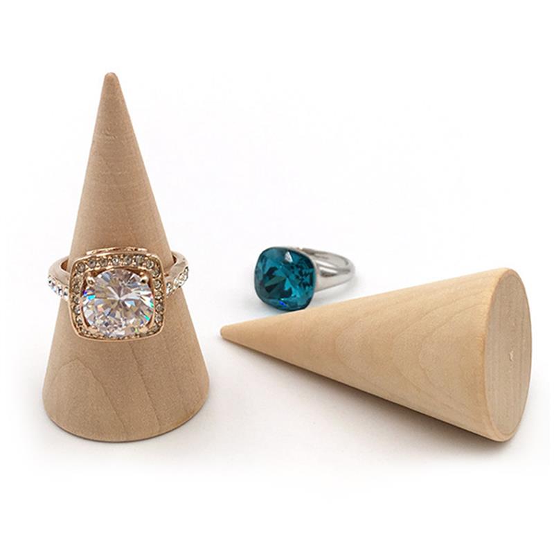 Wooden Cone Ring Holders Jewelry Organizers, 5 Pack by HitMyNeed