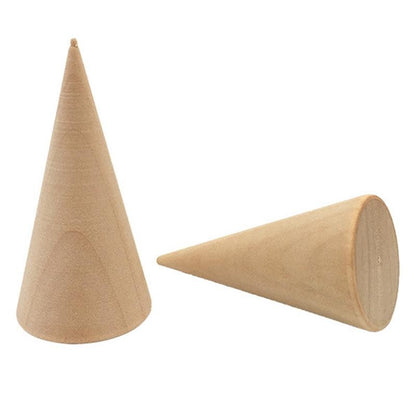 Wooden Cone Ring Holders Jewelry Organizers, 5 Pack by HitMyNeed