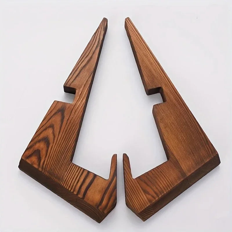 Wooden Cookbook & Record Stand with Flat Base by HitMyNeed