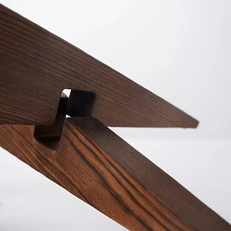 Wooden Cookbook & Record Stand with Flat Base by HitMyNeed