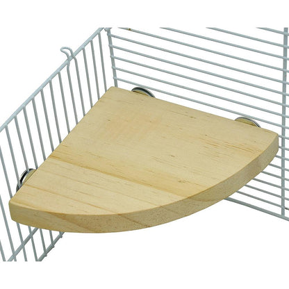 Wooden Corner Flat Perch for Bird Cages by HitMyNeed