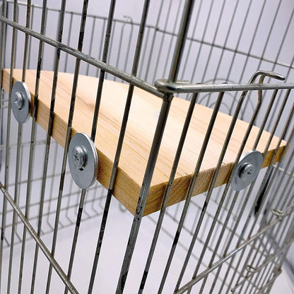 Wooden Corner Flat Perch for Bird Cages by HitMyNeed