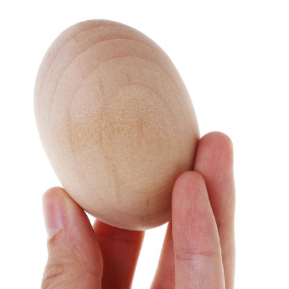 Wooden Craft Egg for DIY and Easter Decorations by HitMyNeed