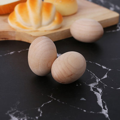 Wooden Craft Egg for DIY and Easter Decorations by HitMyNeed